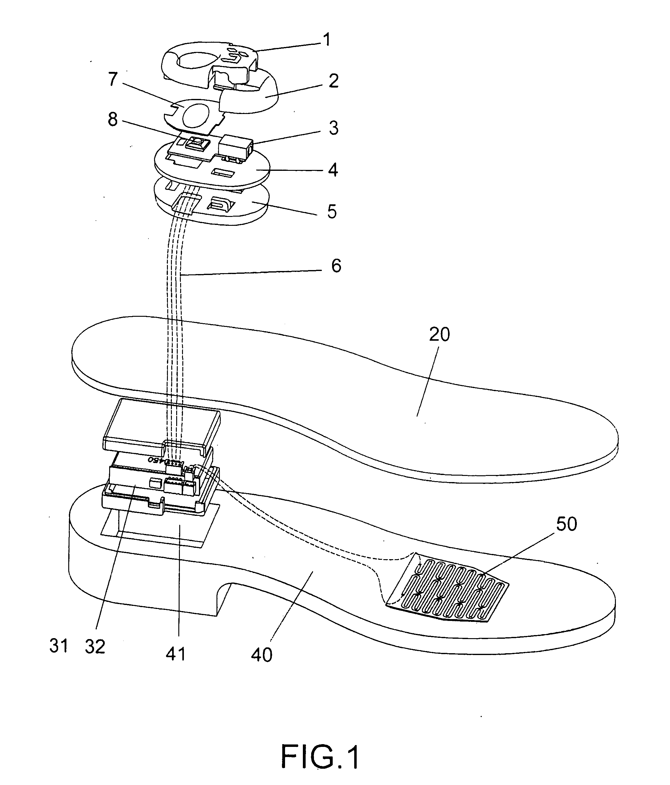 Footwear with heating arrangement