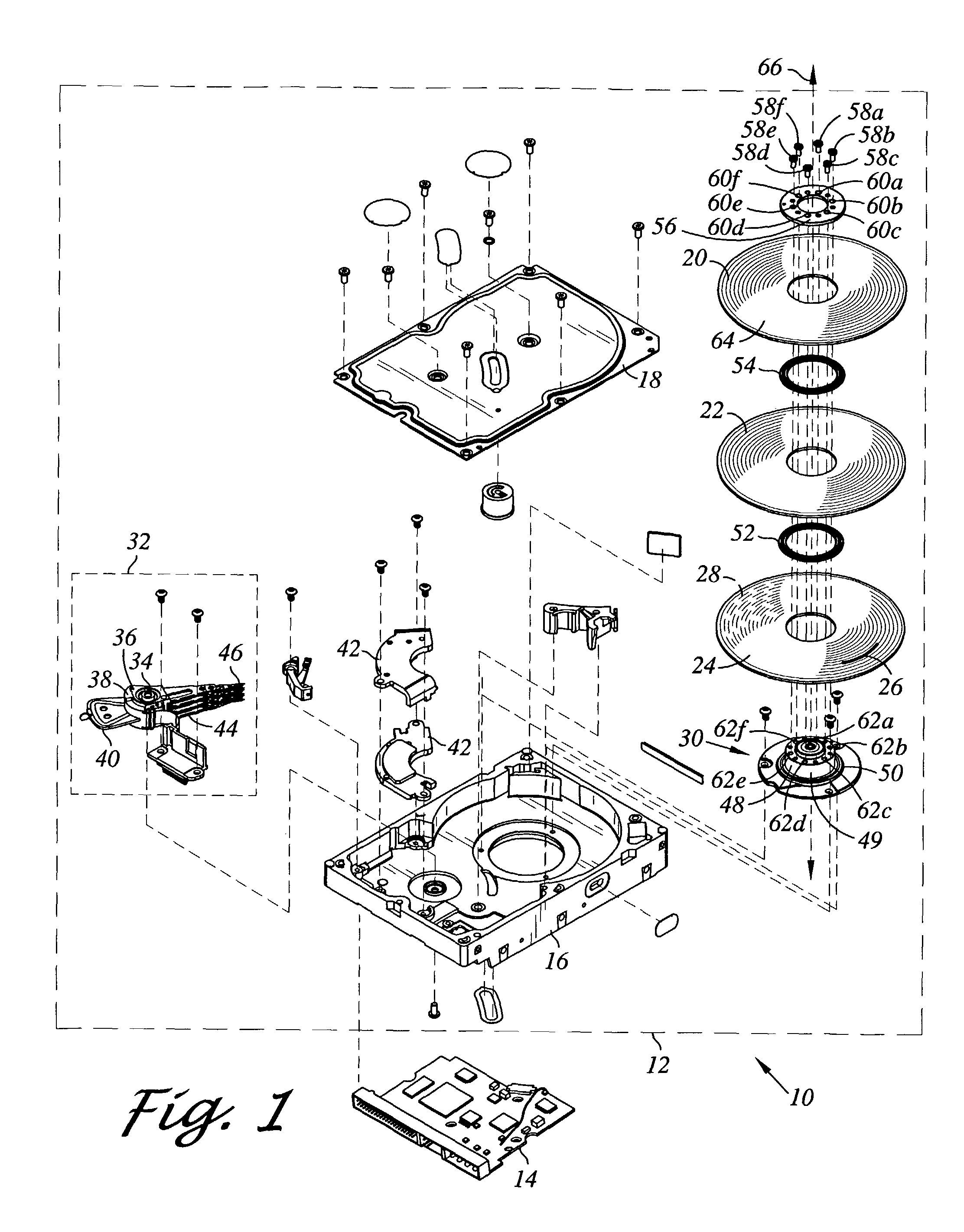 Disk drive including surface coated disk clamp screws with reduced coefficient of friction for mitigating disk clamp movement