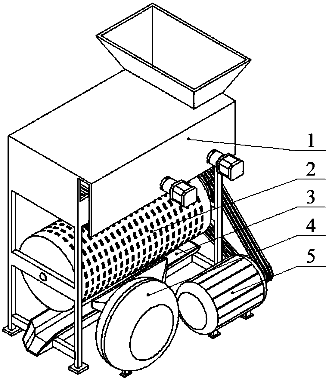 Peanut hulling equipment