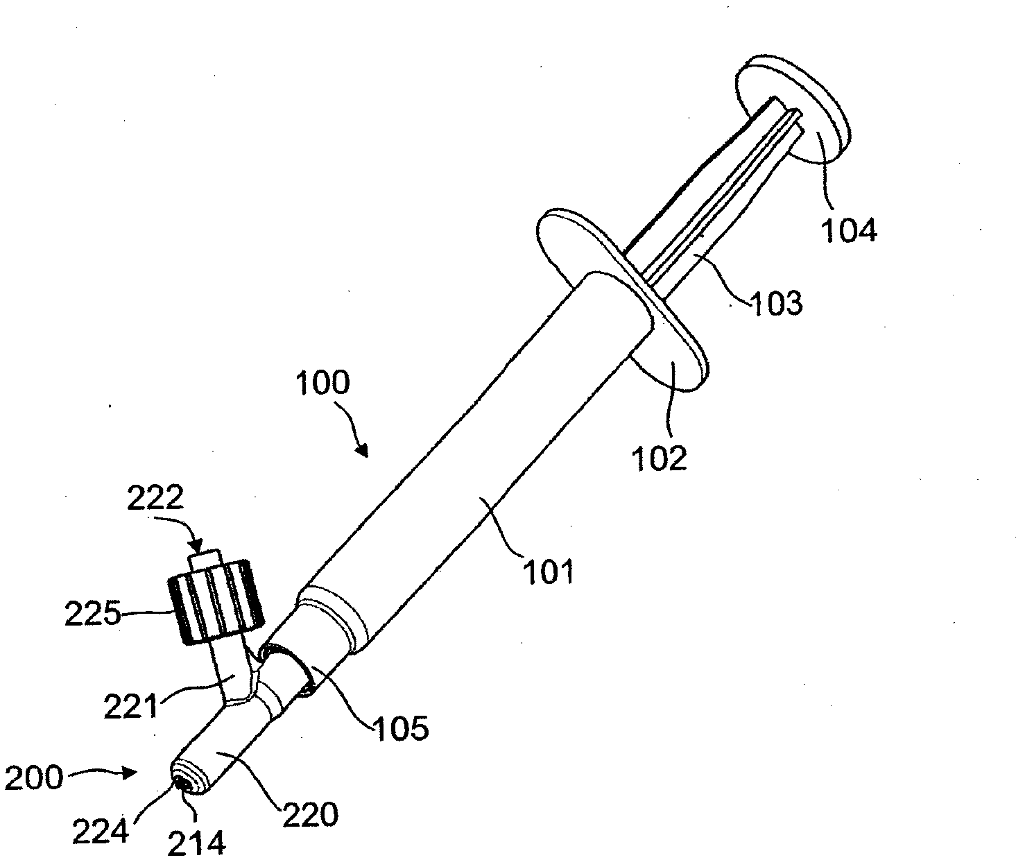 Medical spray-head with compressed gas assistance