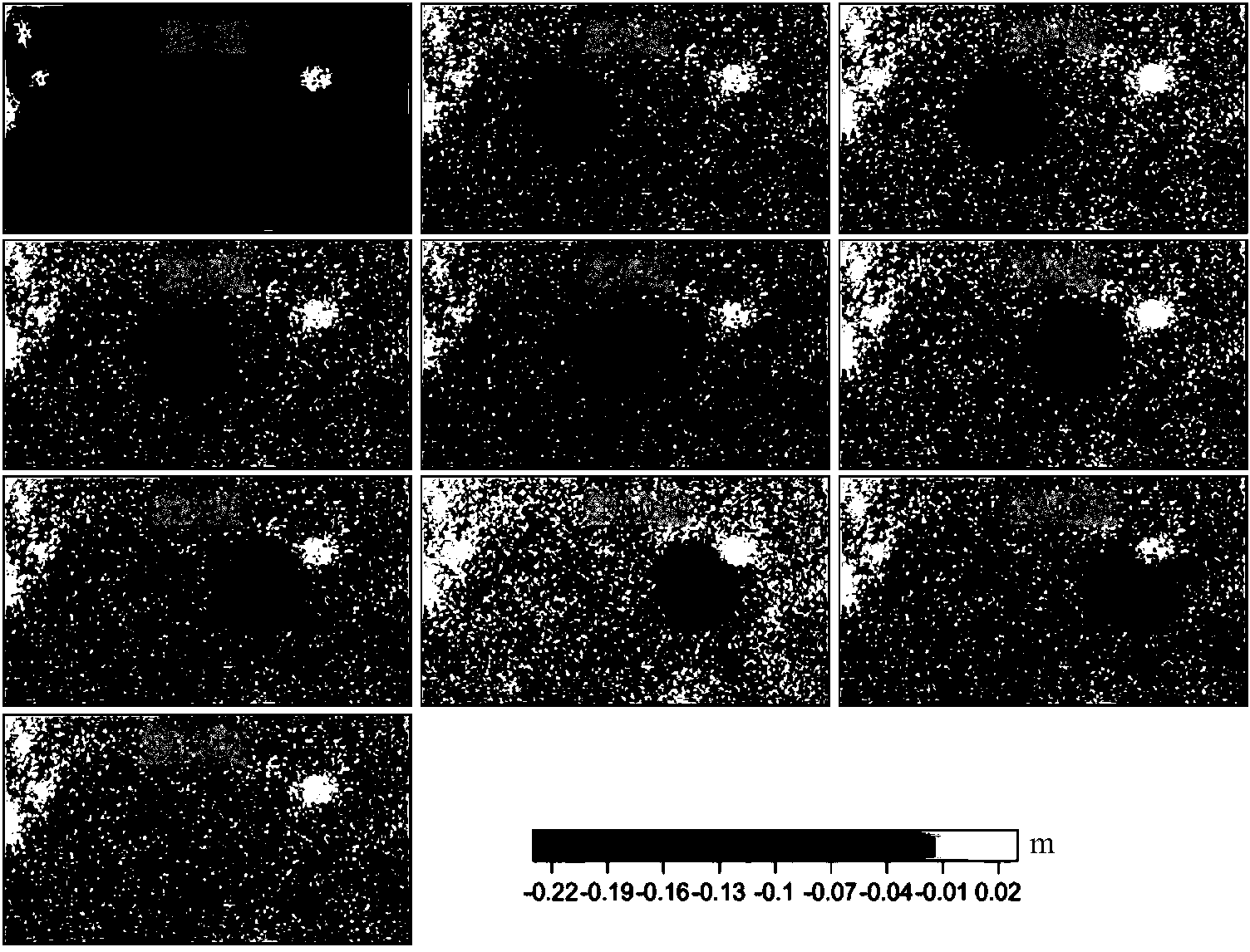 Mining area earth surface time sequence deformation monitoring method based on time domain discrete InSAR interference pair