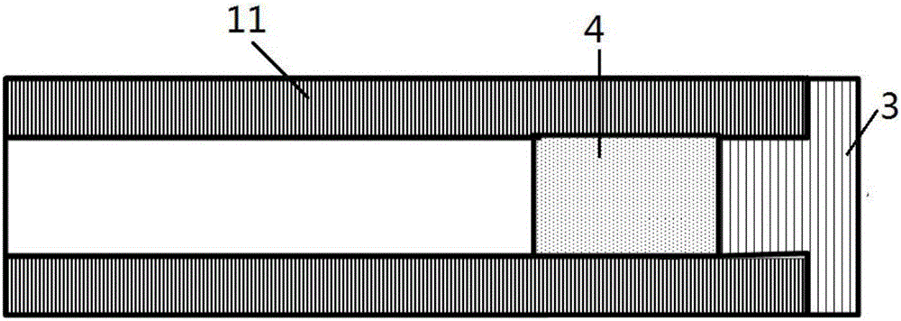 Double-fluorescent material radiation dose detection optical fiber probe