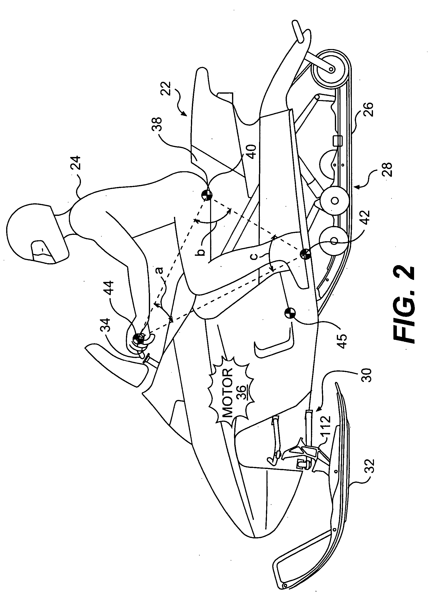 Front suspension with three ball joints for a vehicle