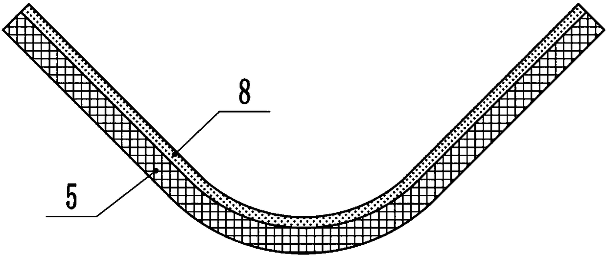 Impact component driven swing-type seed draining device