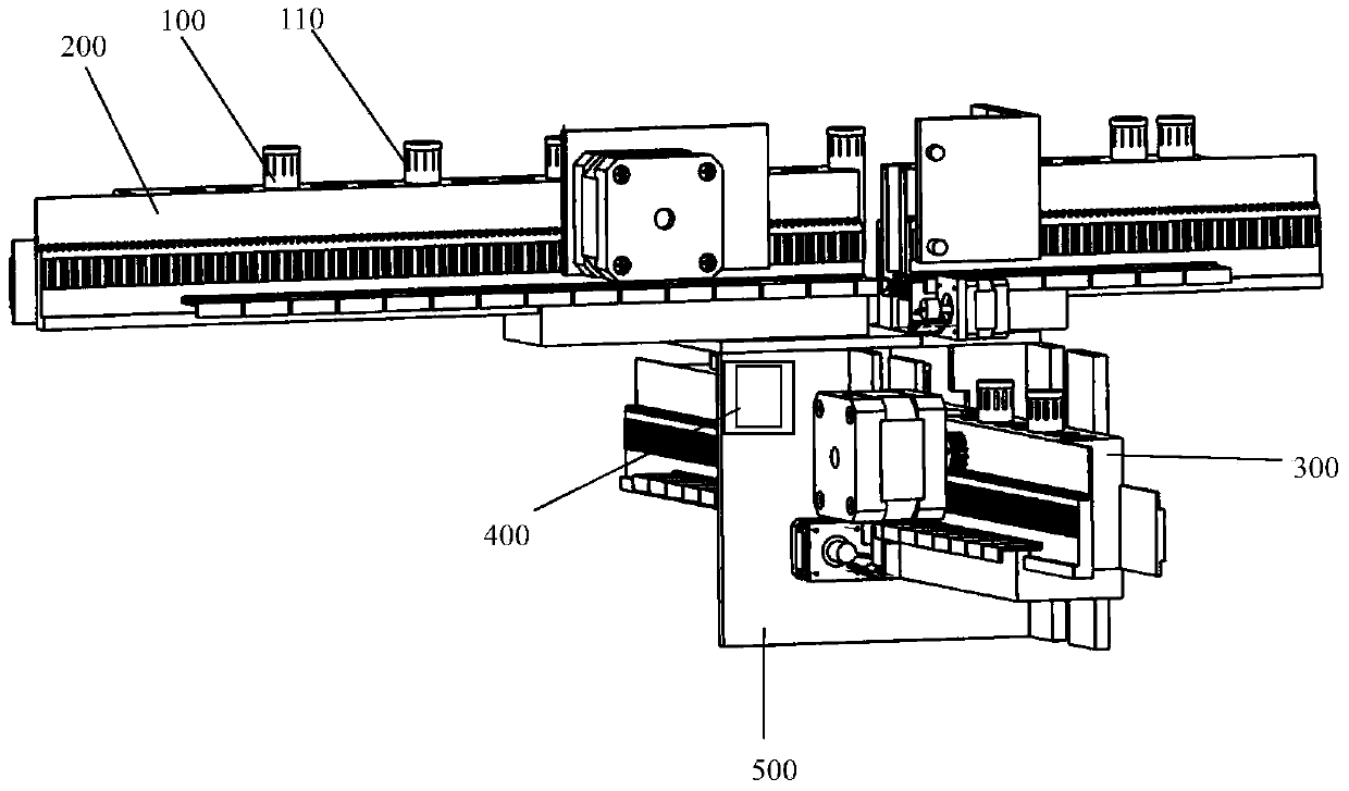 Fall-off type feeding/moving/discharging system of automatic sampler