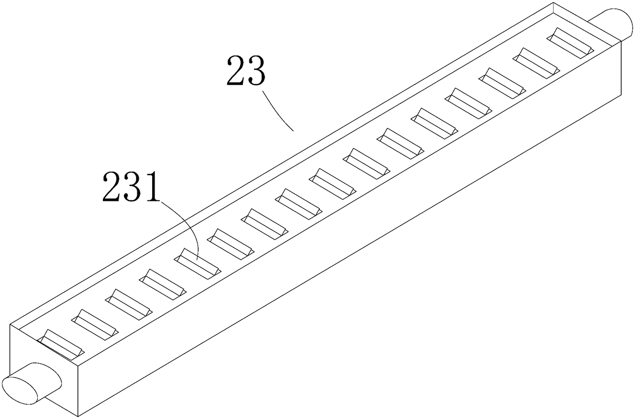 Linear fire source spreading device