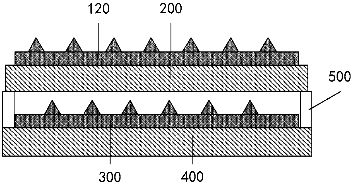 Triboelectric generator based on wrinkled conductive film, preparation method and integrated structure