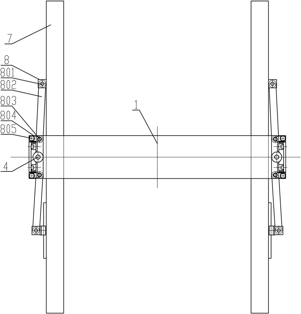 Double-column lifting grab handle structure and operation method for assisting automatic parking of automobiles