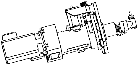 A waterwheel type square valve processing device