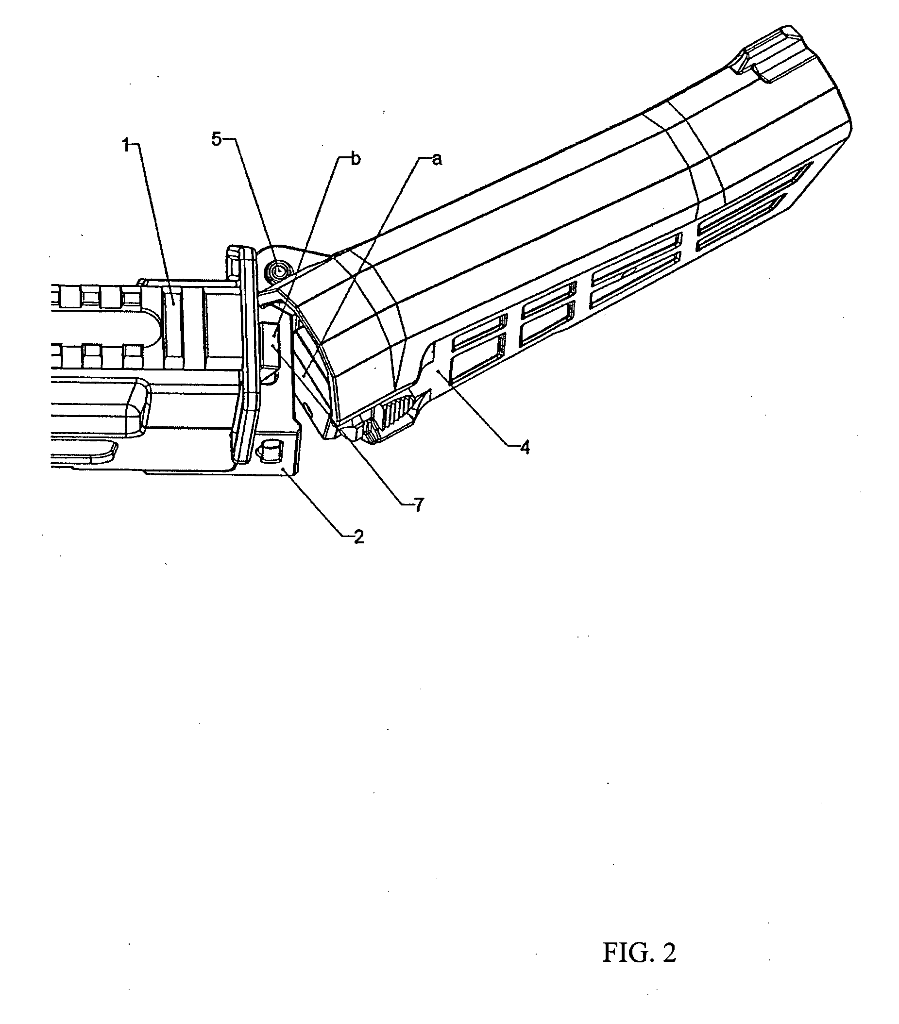 Connecting mechanism for connection of the firearm receiver and the shoulder mount