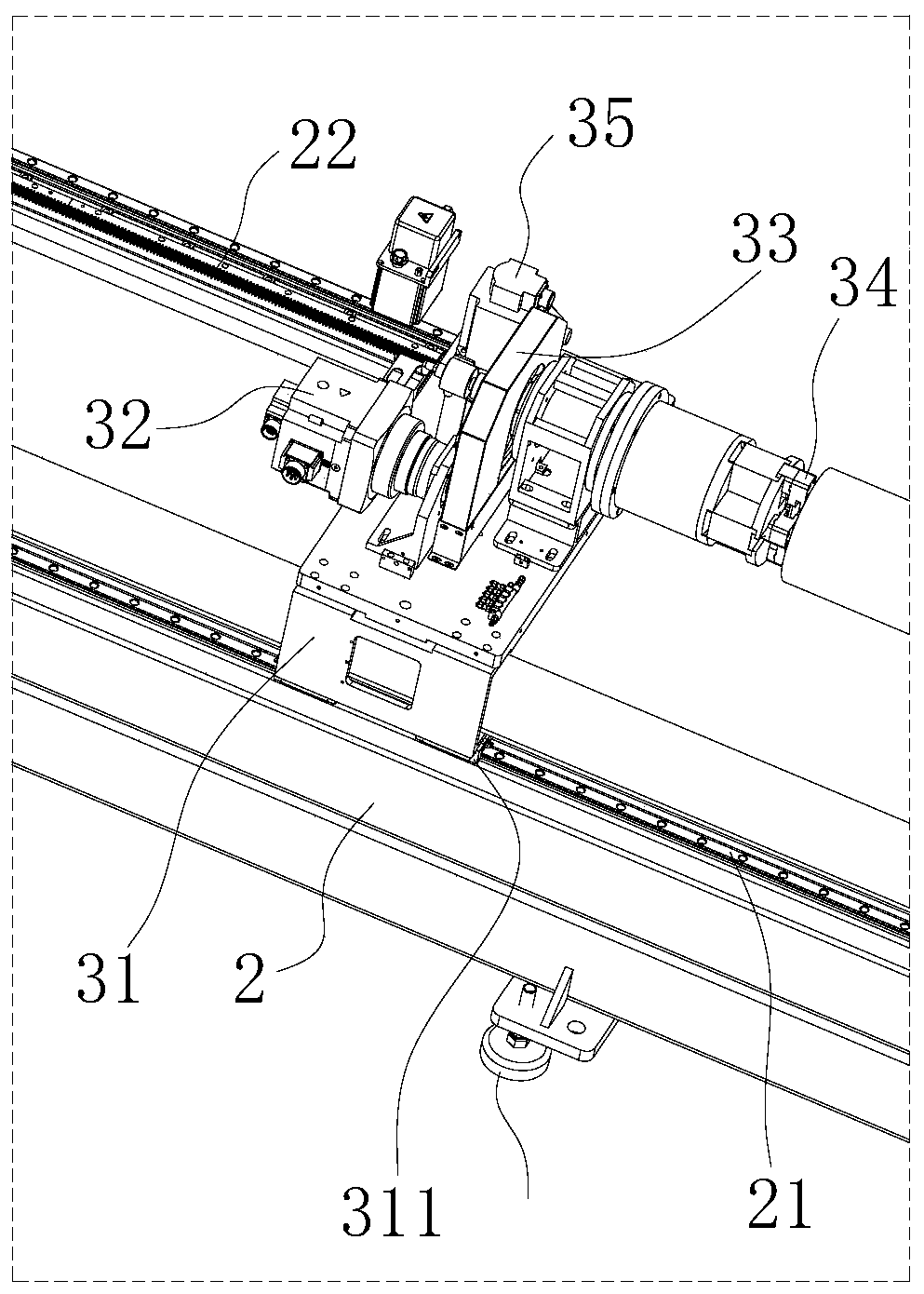 Laser pipe cutting machine