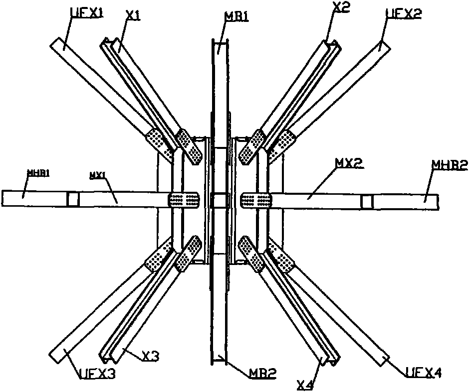 Steel dam space truss structure unit body and arch-style steel dam