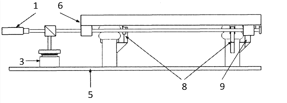 Air spring vibration isolation platform based on gas magnetic zero reference and laser self-collimating measurement