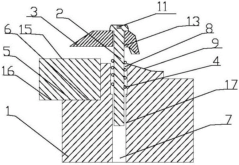 Clamping device for fixing indexable blade