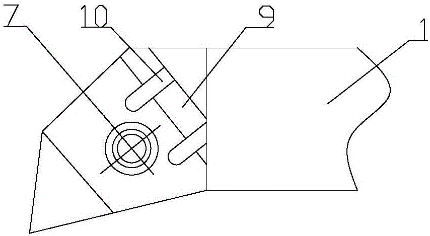 Clamping device for fixing indexable blade