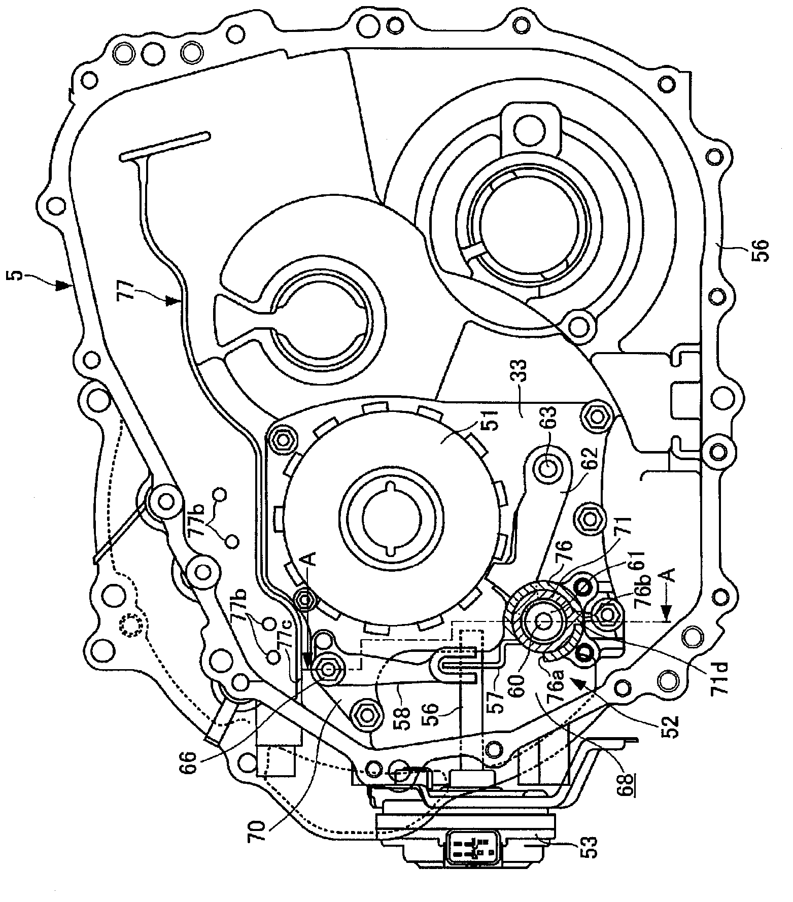 Parking lock mechanism for power transmission system