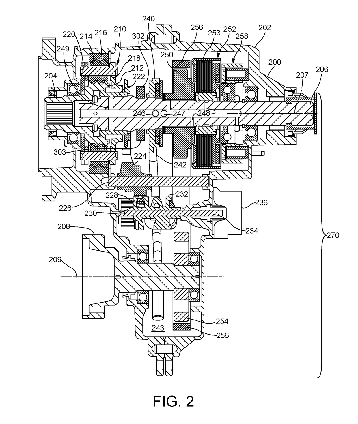 Transfer Case Pump with Multiple Flow Paths to Internal Components