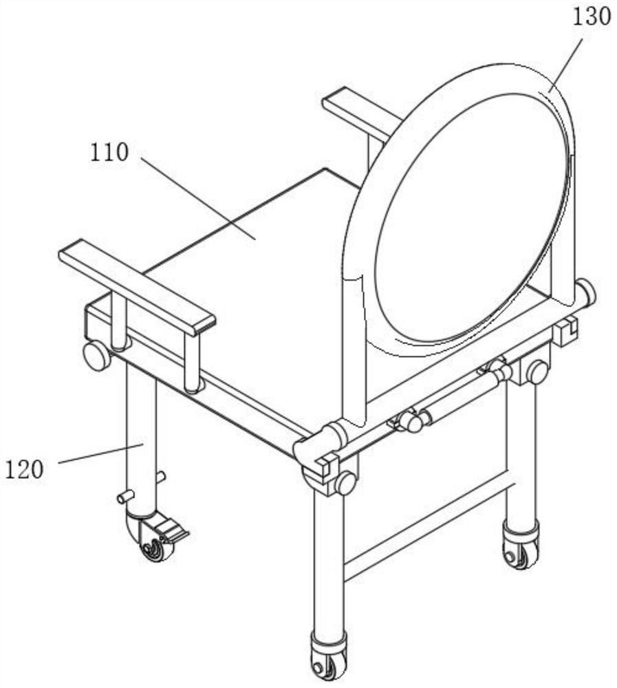 Foldable moving seat for orthopedic postoperative nursing