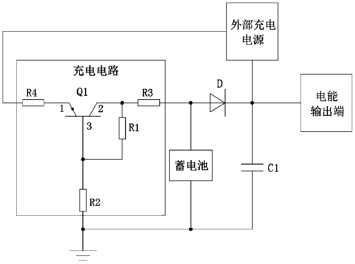 Low-cost automatic charging and discharging control circuit and control method for storage batteries