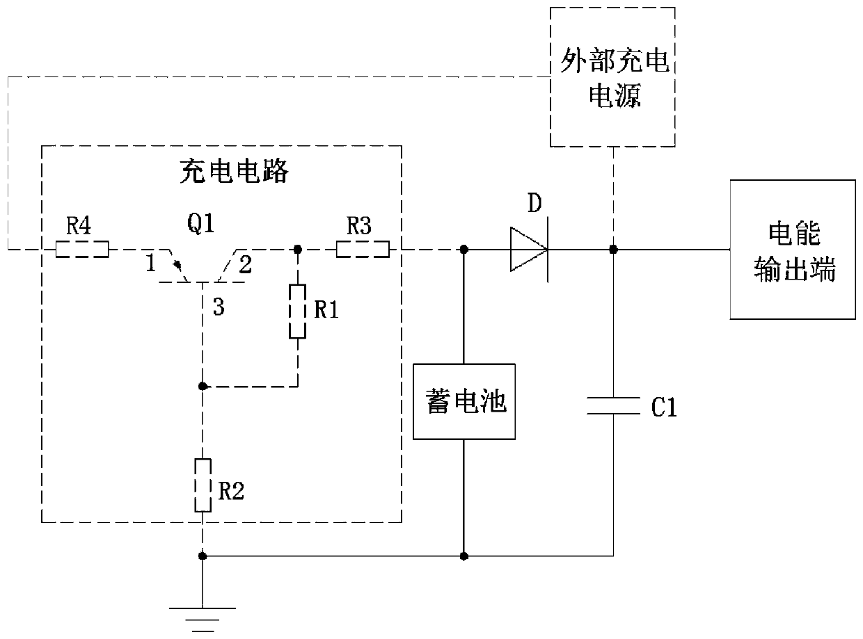 Low-cost automatic charging and discharging control circuit and control method for storage batteries