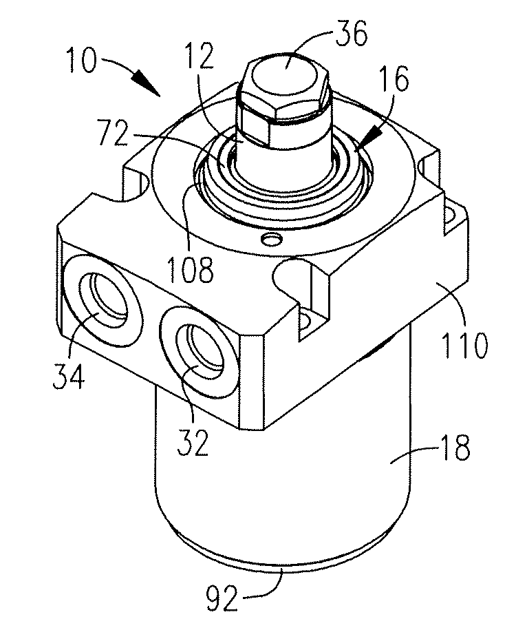 Double acting work support with internal sequence control