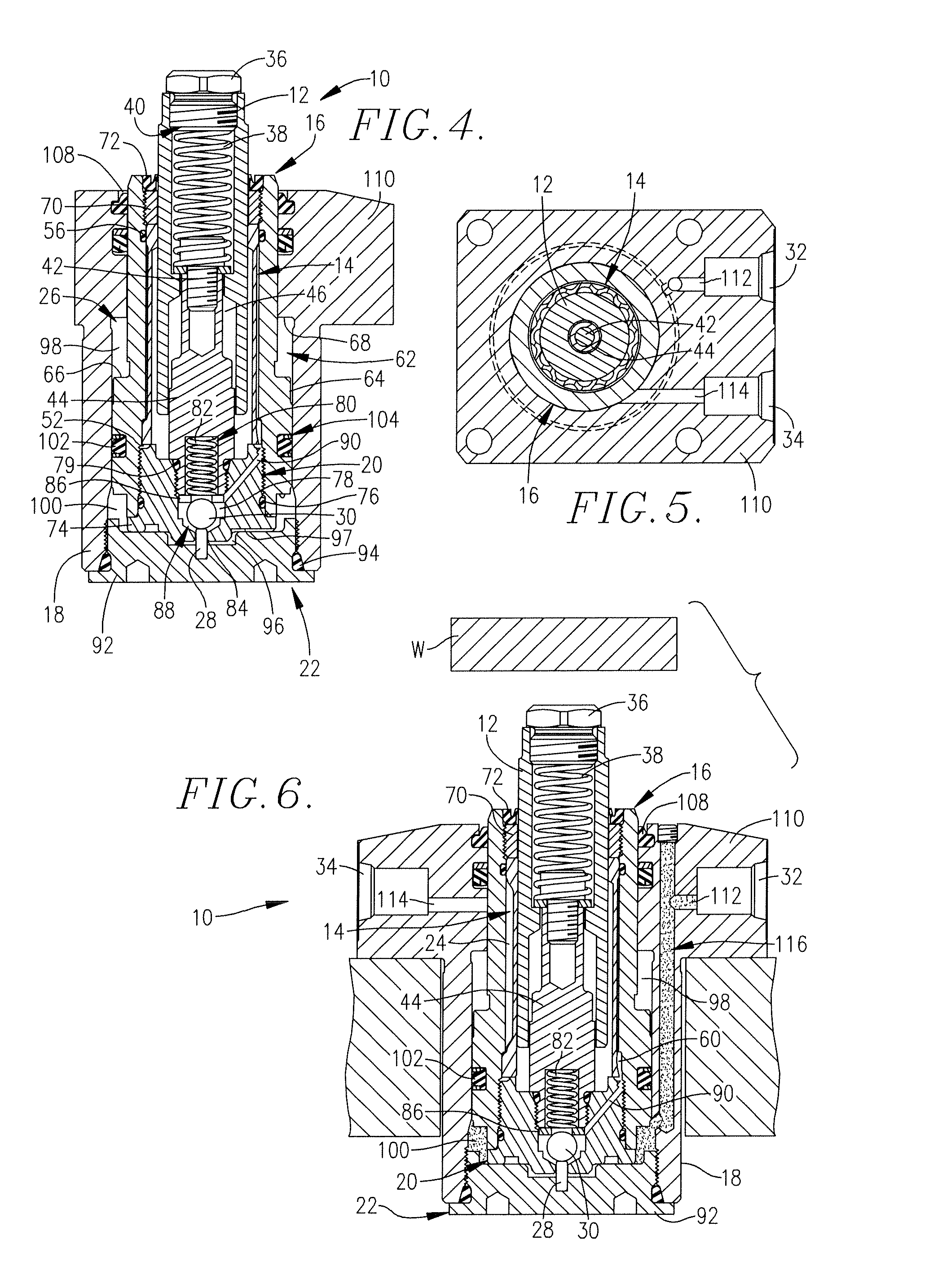 Double acting work support with internal sequence control