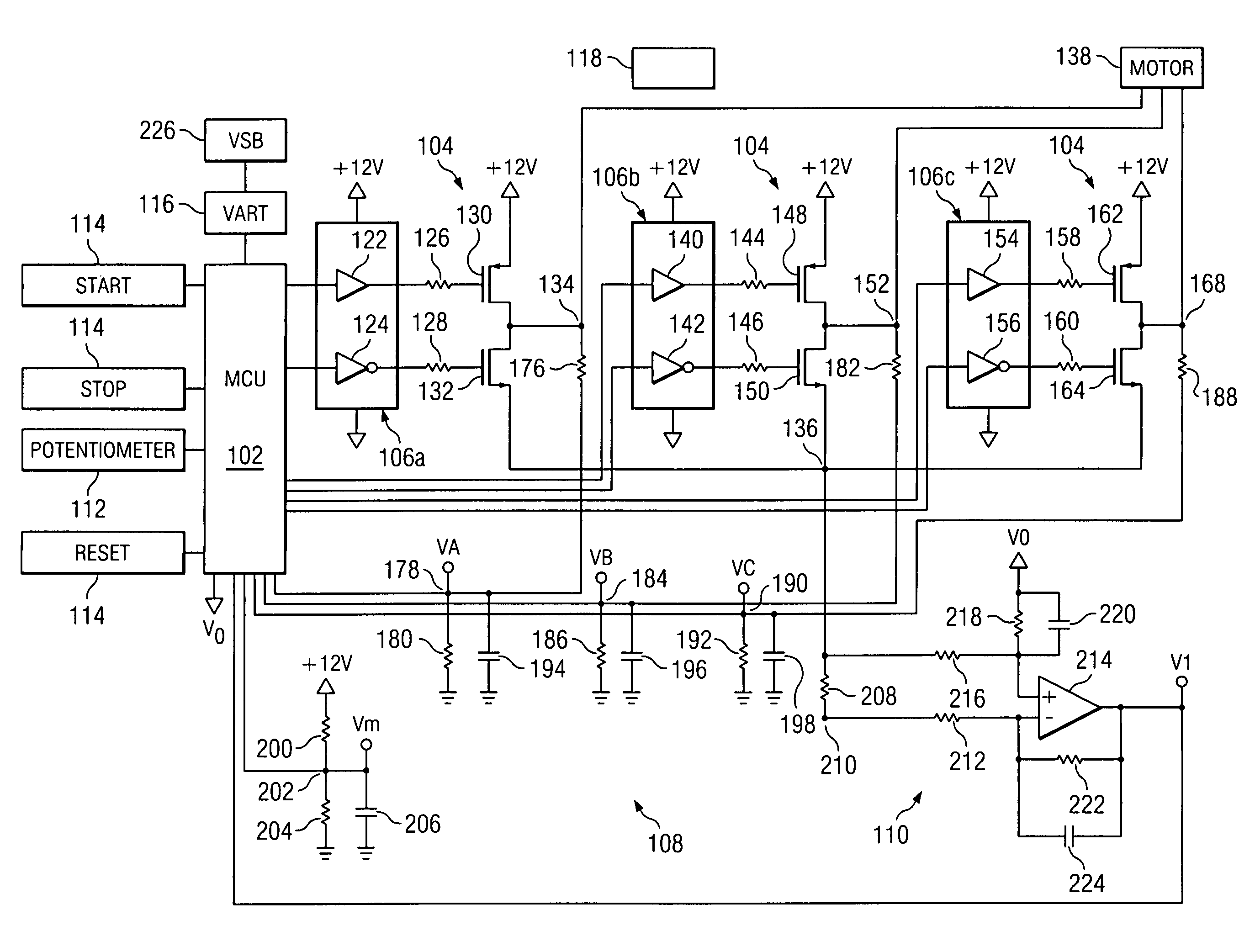 MCU control for brushless DC motor