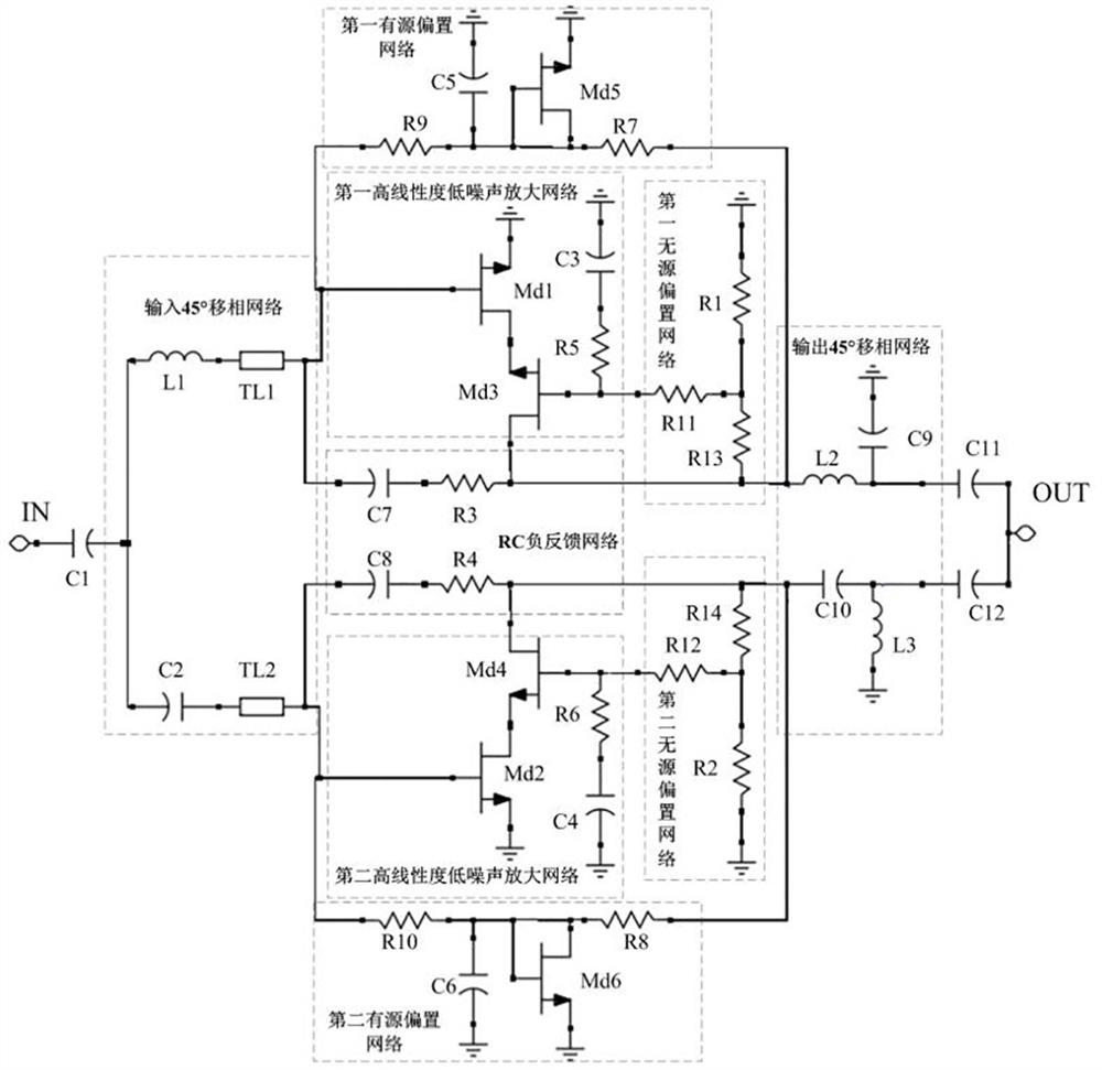 5G communication anti-mismatch broadband low-noise amplifier