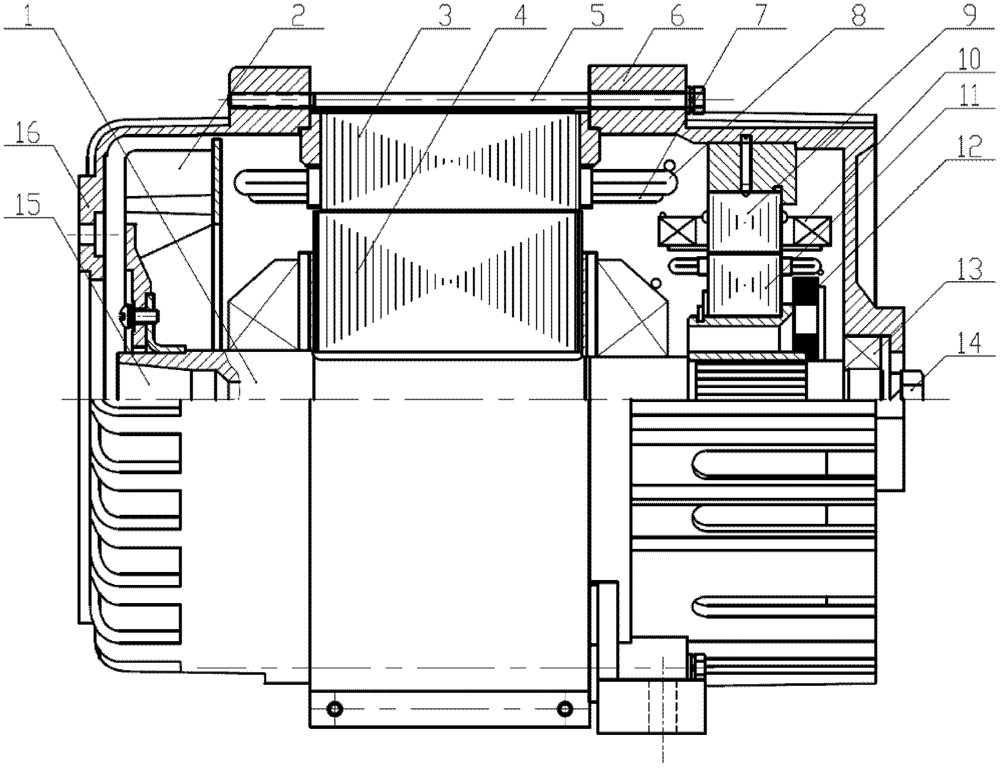 Brushless generator in automatic voltage regulation state