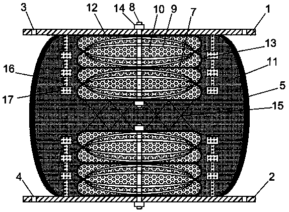 Resettable large-deformation damper