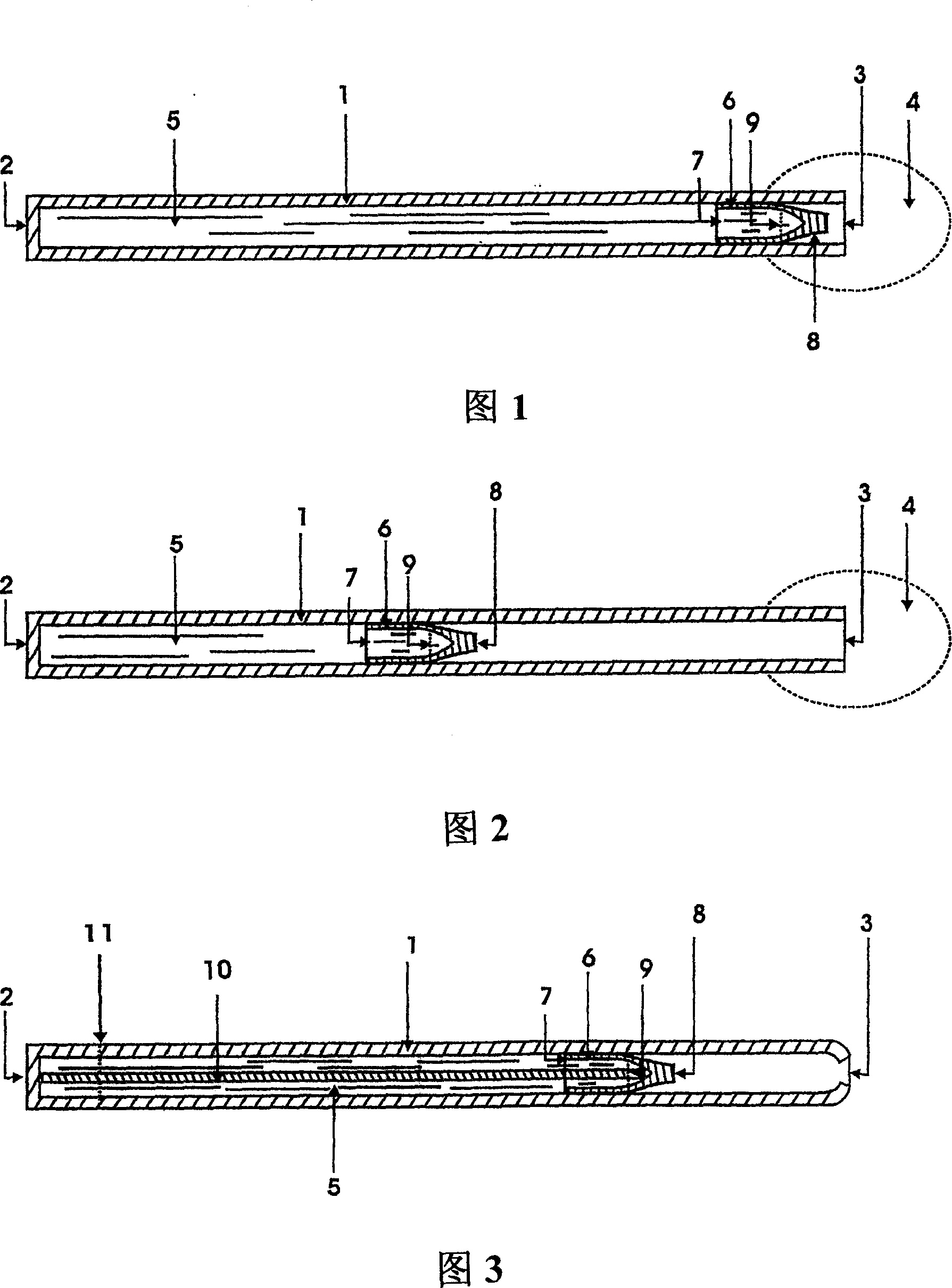 Enclosed opening means