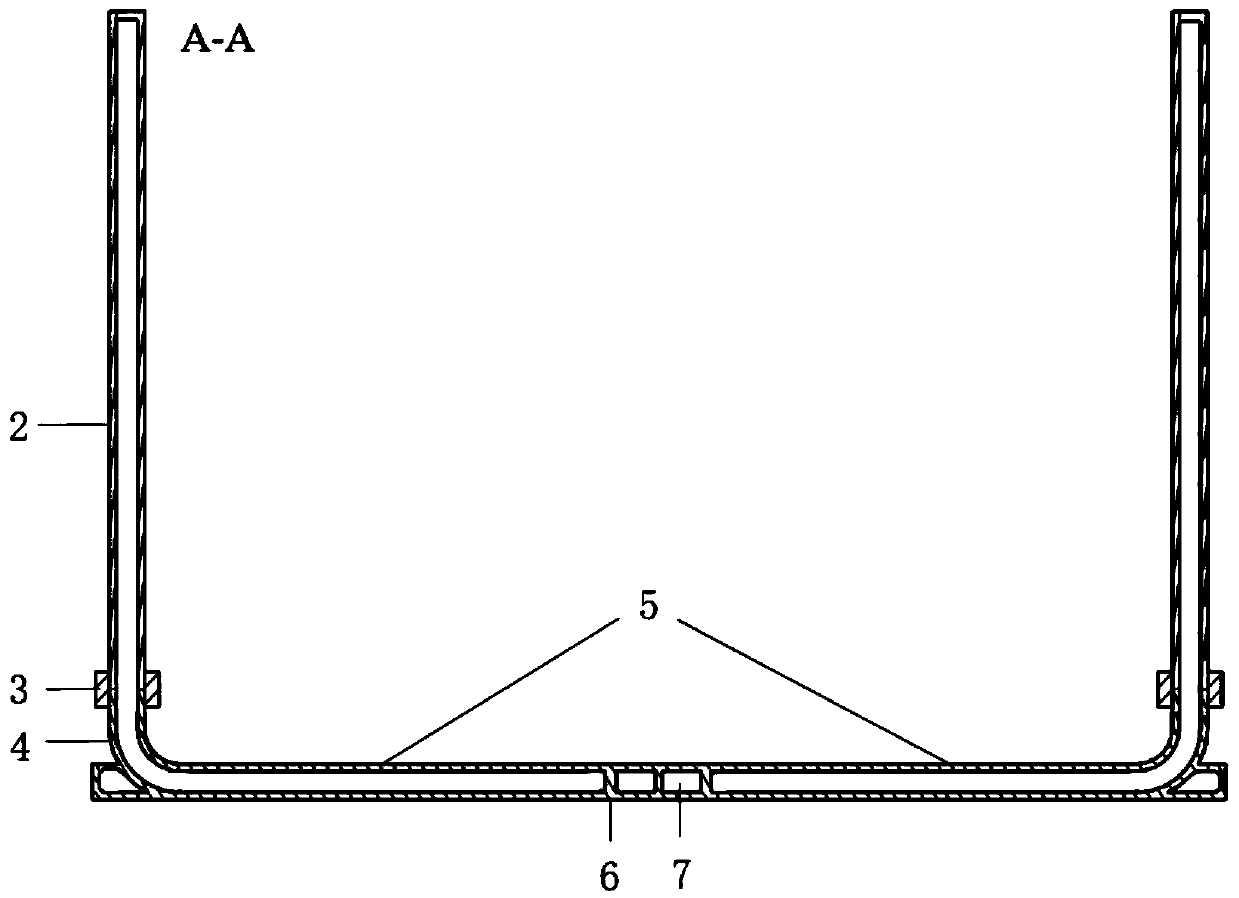 An integrated heat exchange structure based on battery modules