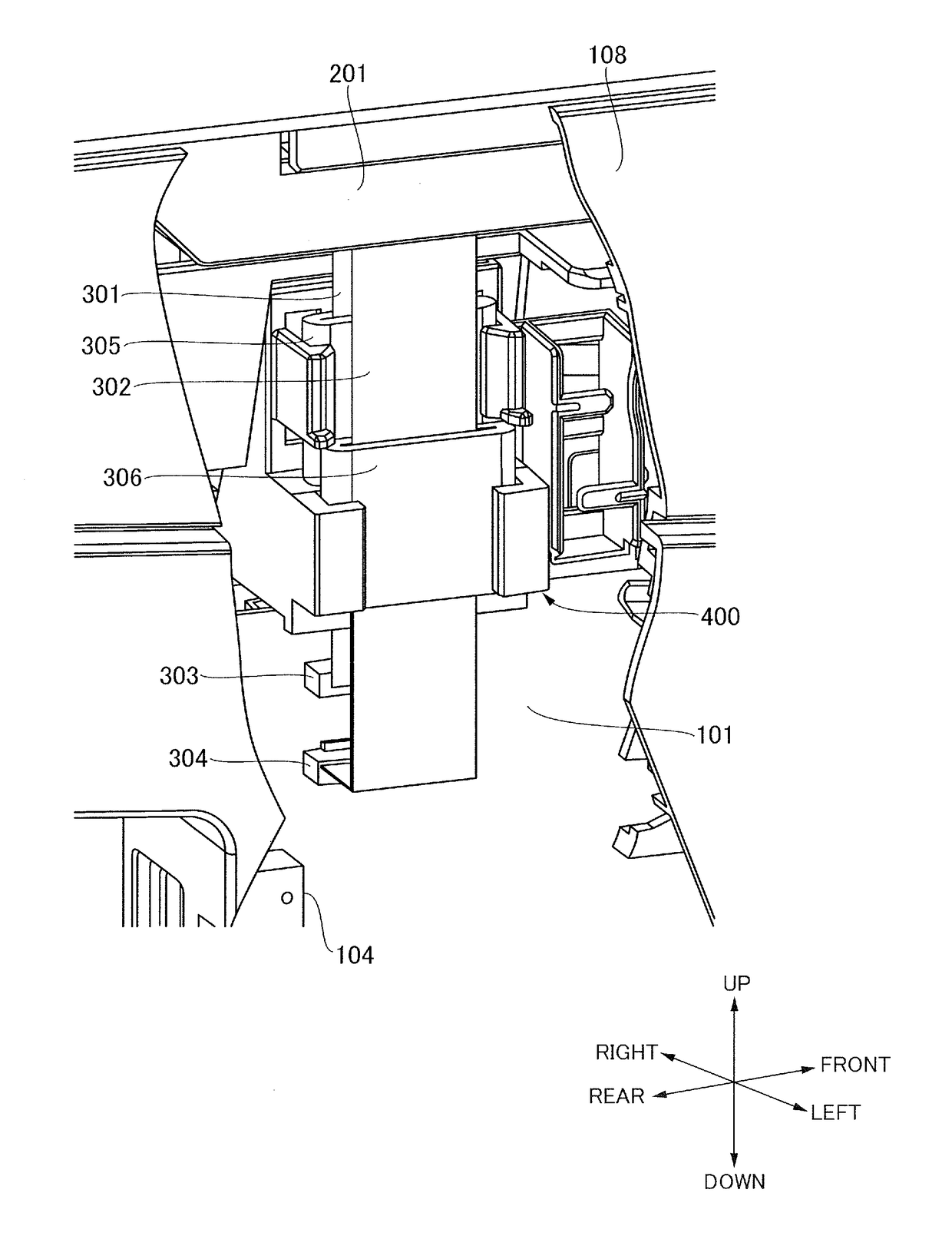 Wiring structure for electronic apparatus and image forming apparatus