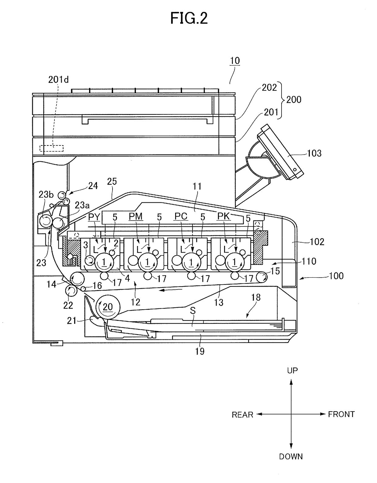 Wiring structure for electronic apparatus and image forming apparatus