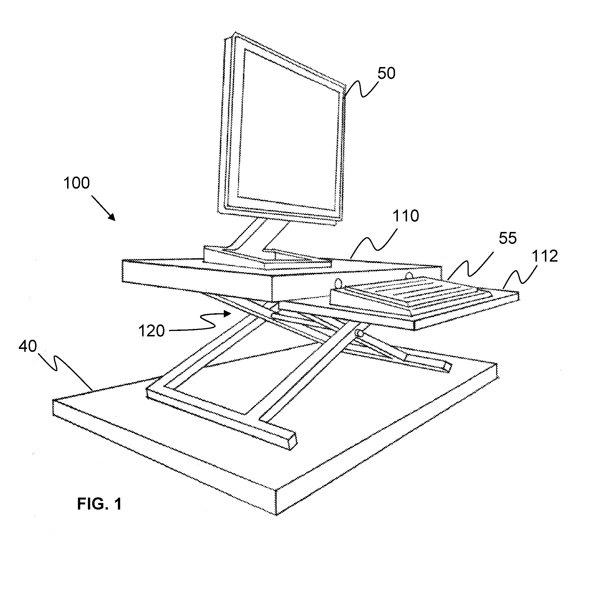 Portable and adjustable desktop workstation