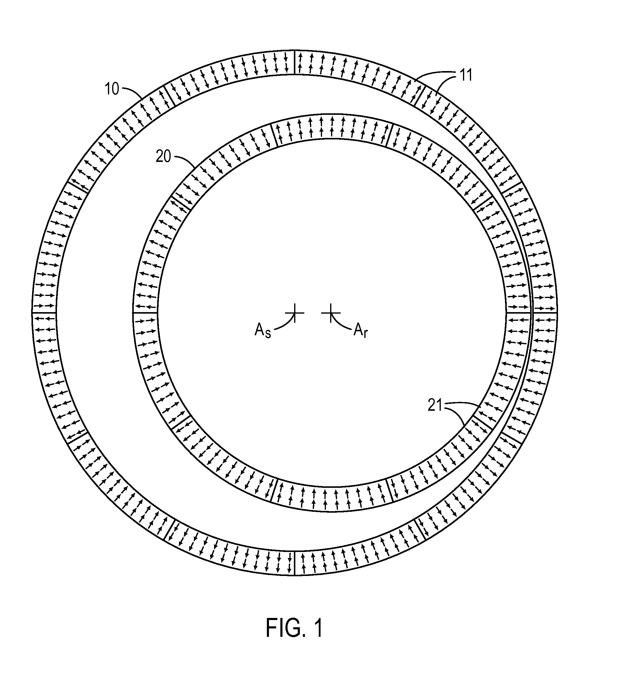 Magnetic cycloid gear