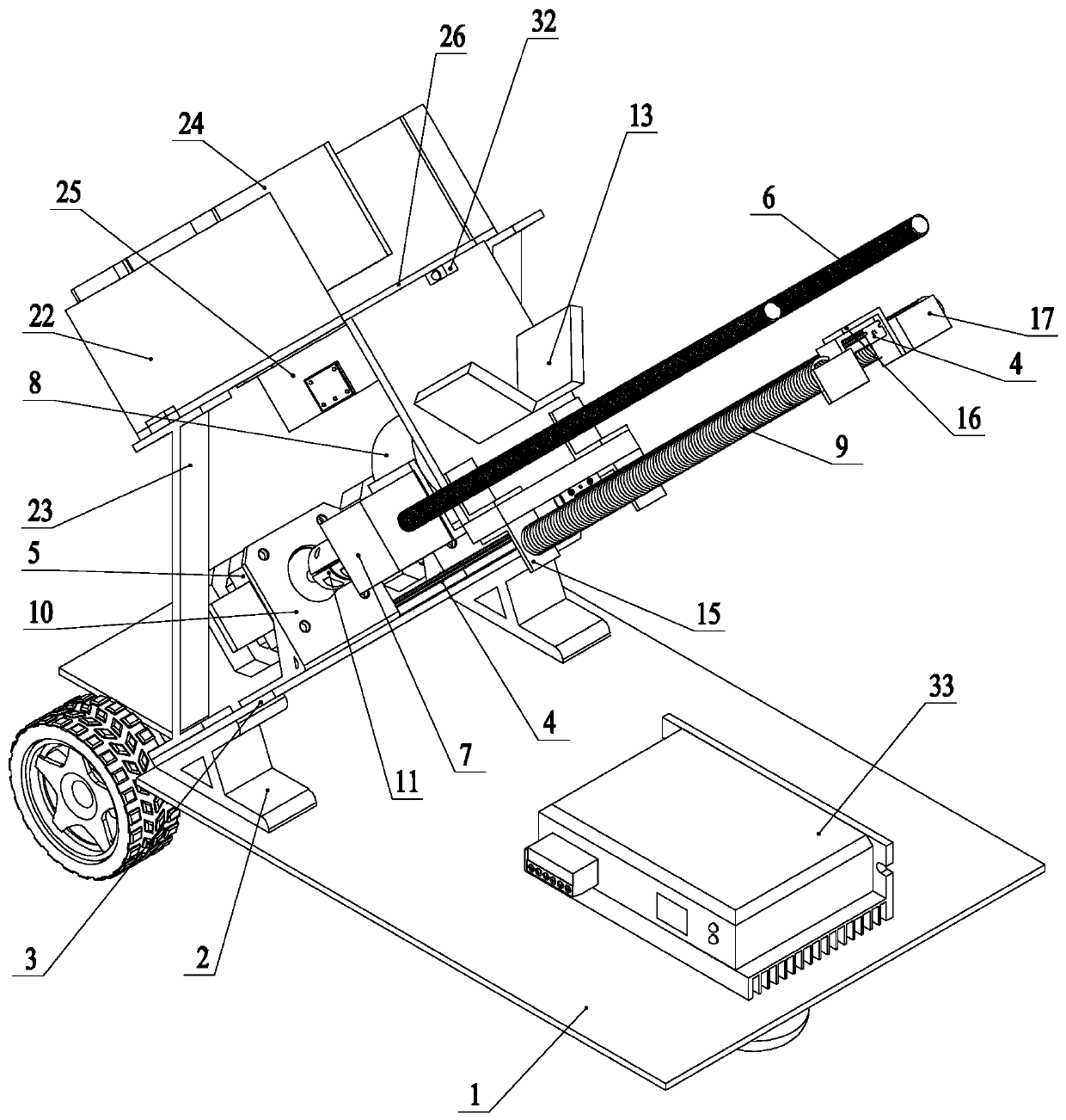 Ball throwing and receiving type rehabilitation training device