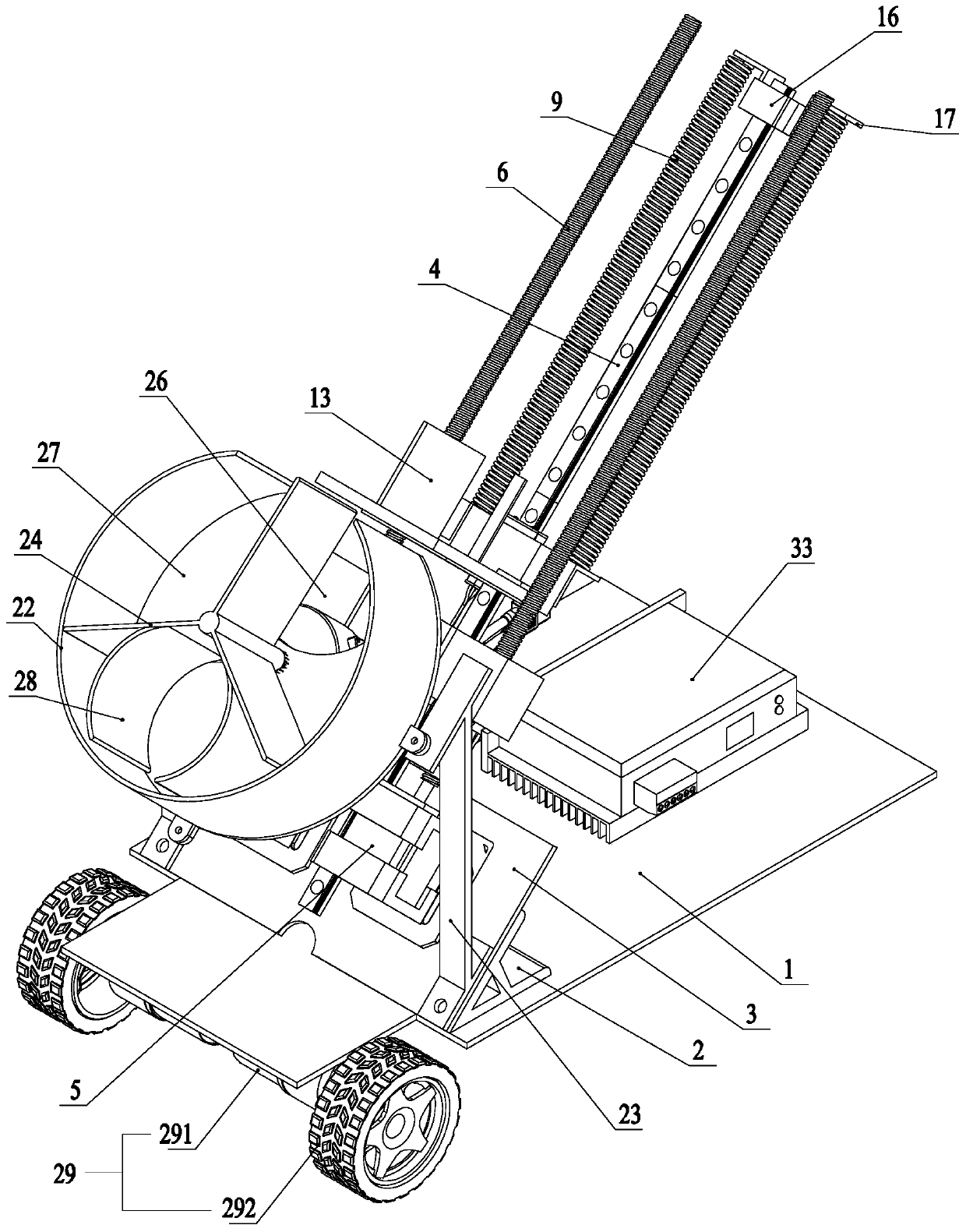 Ball throwing and receiving type rehabilitation training device