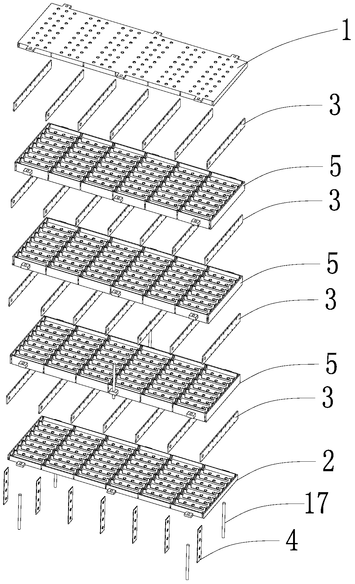 A battery module support frame and battery module