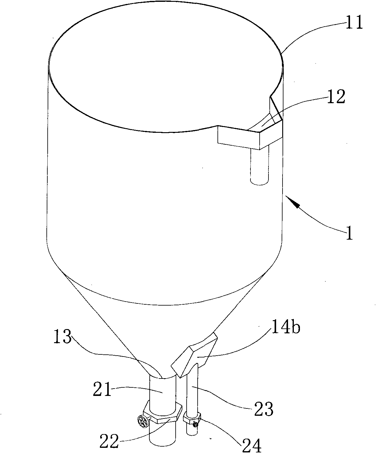 Water-saving rice washing barrel