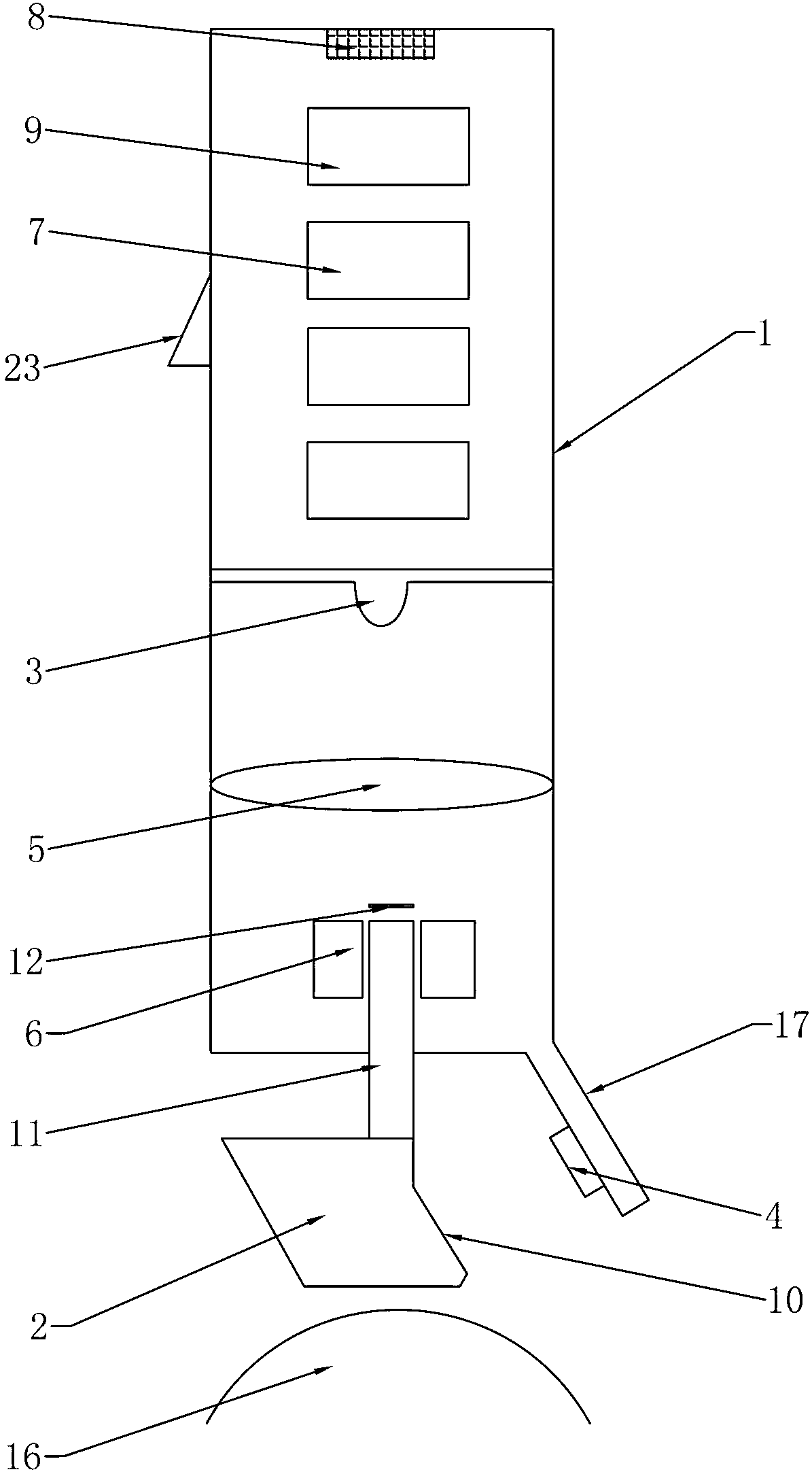 Flattening ophthalmotonometer