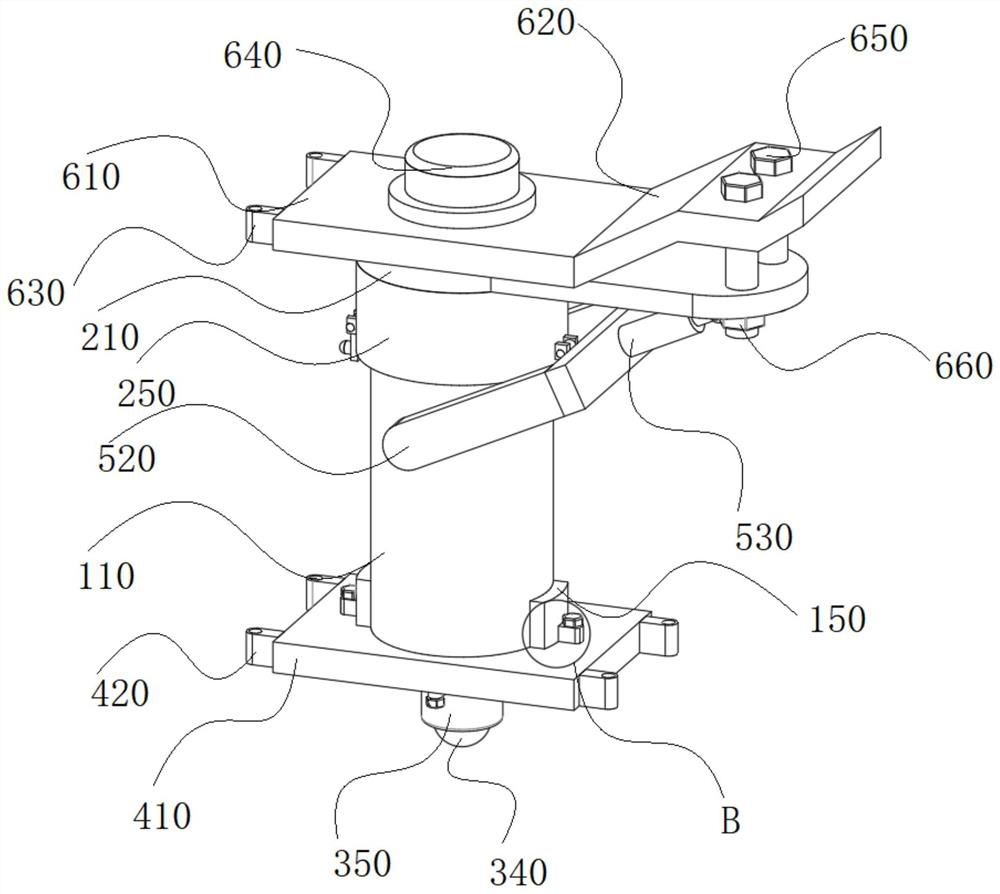 Automobile door lock installation structure