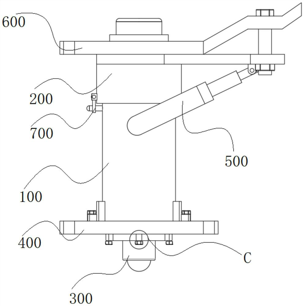 Automobile door lock installation structure