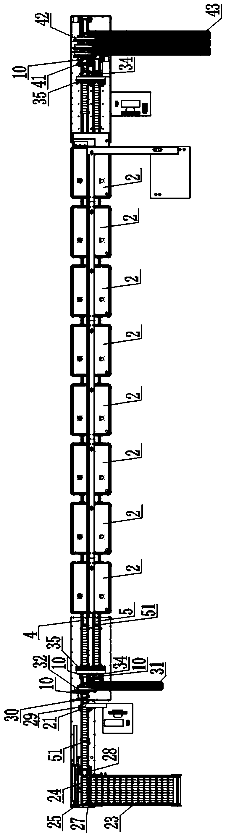 Automatic storage battery capacity grading production line and operation method