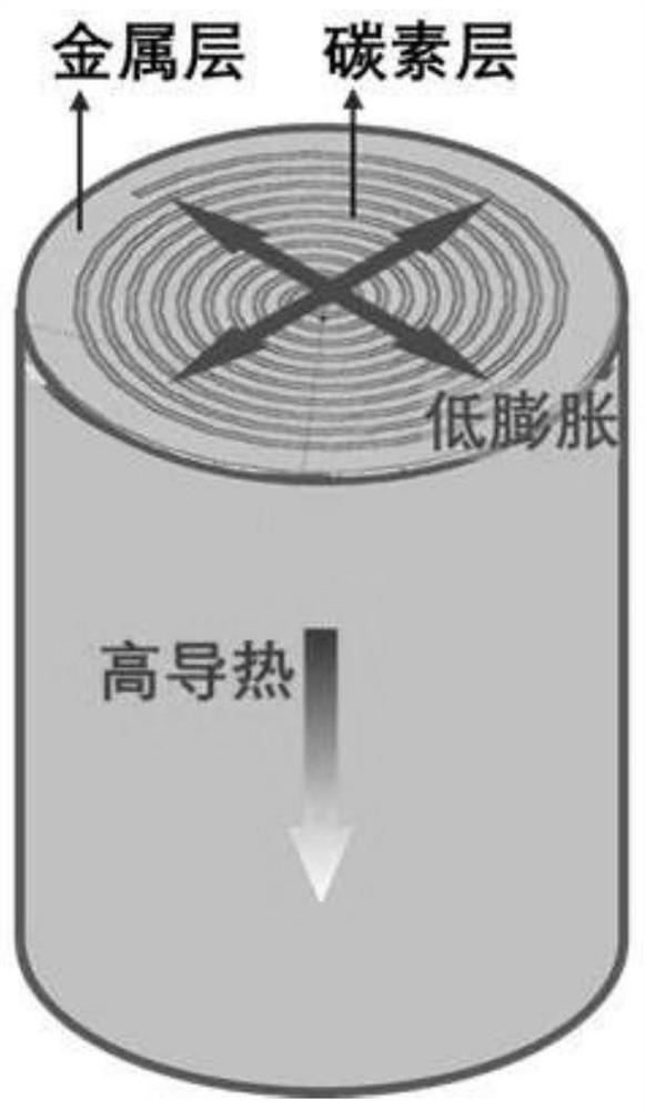 Two-dimensional carbon-metal configuration composite material and preparation method and application thereof