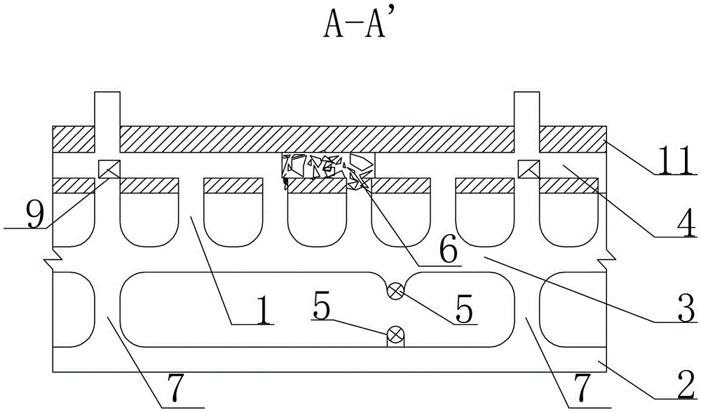 Continuous mining technology of thin ore body subsection caving and retaining ore