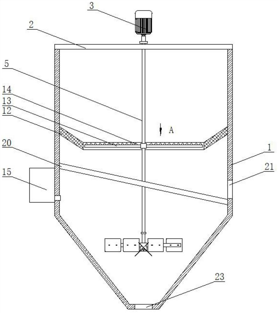 Organic fertilizer compost stirring device