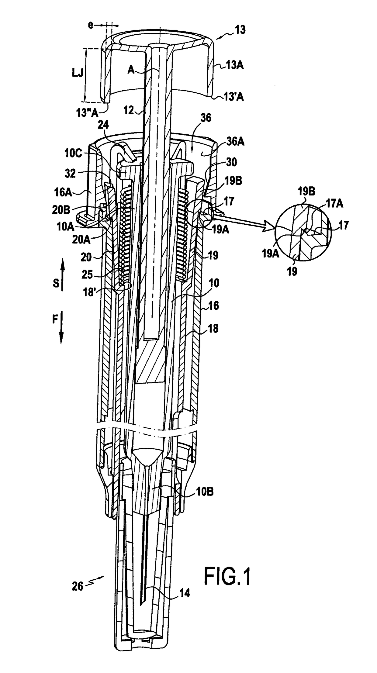 Safety device for a syringe