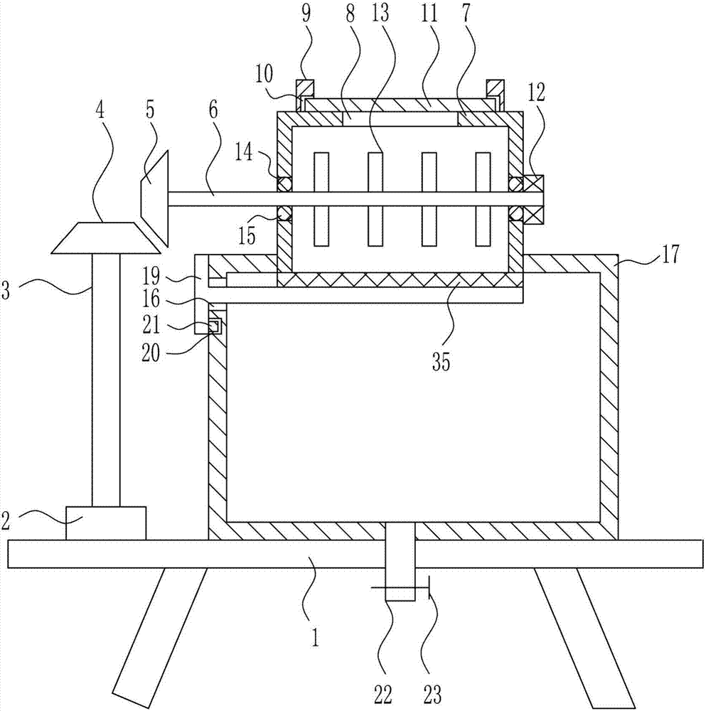 Rust removal preparation device for LED (light-emitting diode) lamp holder manufacture