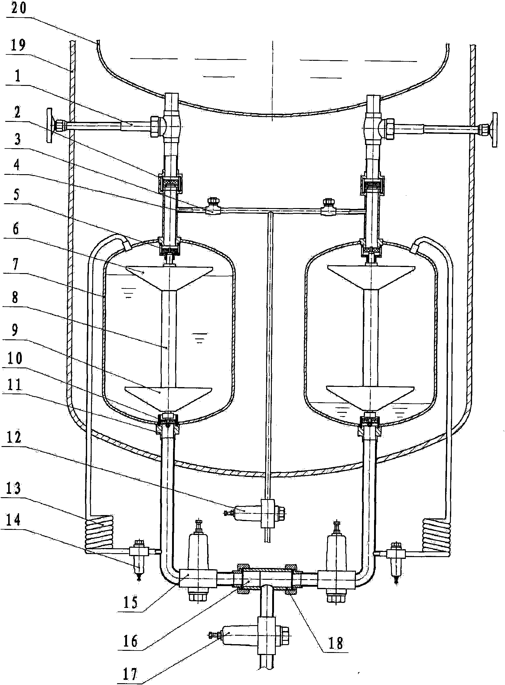 Directly-discharging low temperature storage tank